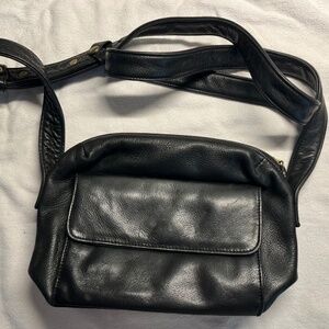 Y2K vintage genuine leather crossbody purse